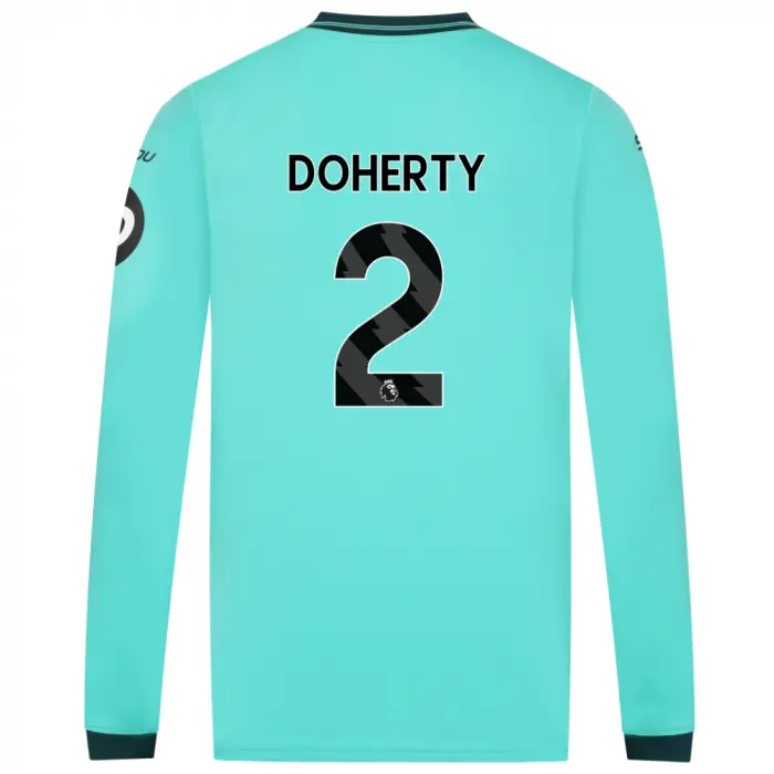 Wolverhampton Wanderers Shirt Store | 2025-26 Wolves Away Shirt – Adult – LS DOHERTY 2 Collection Wolverhampton Wanderers Official Gear